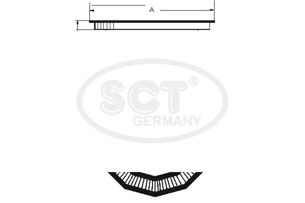 SCT GERMANY Gaisa filtrs SB 231